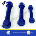 Oil pipe stud bolt and nut Stud bolt with two nut A193 B7 Ptfe stud bolt